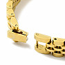 Náramek Watch band styl nerezová ocel barva zlata 21 cm