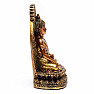 Buddha dotýkající se země na lotosovém květu thajská soška 18 cm