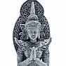 Buddha modlící se thajská soška šedá 21 cm