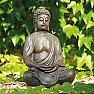 Buddha meditující japonská soška v hnědé barvě 38 cm