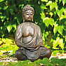 Buddha meditující japonská soška v hnědé barvě 38 cm