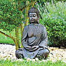 Buddha meditující japonská soška v hnědé barvě 38 cm