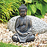 Buddha meditující japonská soška hnědá 30 cm