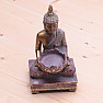 Buddha se stojánkem ve tvaru lotosu na čajovou svíčku