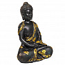 Buddha meditující zlatý starožitný vzhled