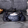 Svícen Trio černých koček