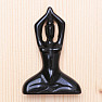 Obsidián dekorace Žena jóga