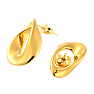 Náušnice z nerezové oceli Twist Teardrops