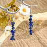 Lapis lazuli náušnice se seed korálky