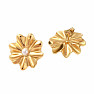Náušnice z nerezové oceli Golden Flowers
