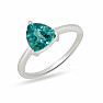 Stříbrný prsten s fluoritem BELGIAN TEAL RBC-326-BTF