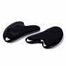 Gua sha z černého obsidiánu tvar srdce 7,5 cm