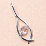 Herkimer diamant design přívěsek stříbro Ag 925 LOT6