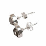 Herkimer diamant náušnice pecky stříbro Ag 925 E441