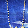 Stříbrný náhrdelník Golden Stars