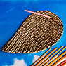 Stojánek kovový na vonné tyčinky Golden angel wing