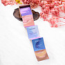 Be Beautiful Achát srdce aqua aura prsten 81