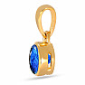 Stříbrný přívěsek pozlacený s labradoritem CB-P708G-LBF