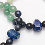 Autorský náramek z polodrahokamů modro-zeleném tónu s lapisem lazuli RB Design 149
