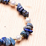 Lapis lazuli sekaný náramek s Mother of Pearl