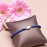 Lapis lazuli s perlou módní náramek extra kvalita broušené korálky
