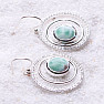 Larimar náušnice stříbro LD 09 Ag 925