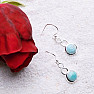 Larimar náušnice stříbro LD 10 Ag 925