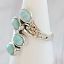 Larimar prsten stříbro Ag 925 37188