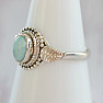 Larimar prsten stříbro Ag 925 64207