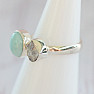 Larimar prsten stříbro Ag 925 85347