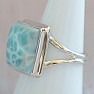 Larimar prsten stříbro Ag 925 LOT386