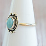 Larimar prsten stříbro Ag 925 MIX148
