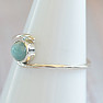Larimar prsten stříbro Ag 925 MIX15