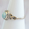 Larimar prsten stříbro Ag 925 MIX150