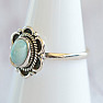 Larimar prsten stříbro Ag 925 MIX155