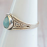 Larimar prsten stříbro Ag 925 MIX97