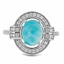 Larimar prsten stříbro  Ag 925 VR056014