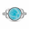 Larimar prsten stříbro  Ag 925 VR056017