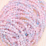 Morganit - beryl růžový smaragd náramek extra AA kvalita broušené korálky varianta růžová