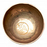 Tibetská bronzová zpívající mísa symbol ÓM