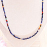 Lapis lazuli broušený náhrdelník s polodrahokamy