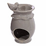 Aroma lampa keramická Šedý ptáček
