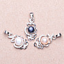 Přívěsek stříbrný s bílou perlou a zirkony Ag 925 09711 WP