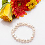 Dámský perlový náramek bílé perly 8 mm A Grade kvalita