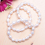 Dámský perlový náramek bílé perly 10 mm