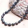 Dámský perlový náhrdelník černé perly 10 mm