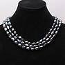 Dámský perlový náhrdelník černé perly 10 mm