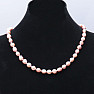 Dámský perlový náhrdelník švestkové perly 10 mm