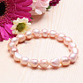 Dámský perlový náramek švestkové perly 10 mm