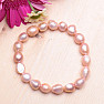Dámský perlový náramek švestkové perly 10 mm